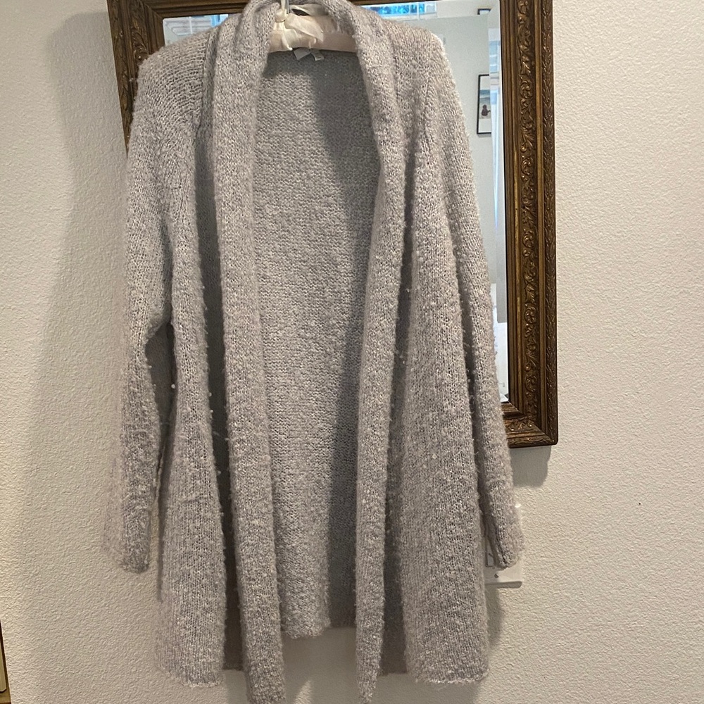 Joie Light Gray Cozy Cardigan